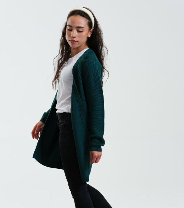 Long-Cardigan Alamo dark green - Image 5