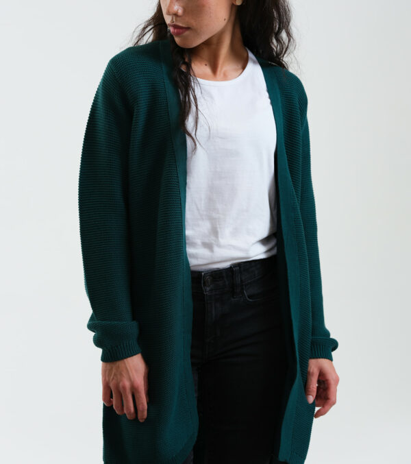 Long-Cardigan Alamo dark green - Image 3
