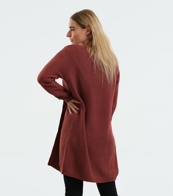 Long-Cardigan Alamo chestnut - Image 5