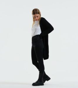 Long-Cardigan Alamo schwarz – Bild 5