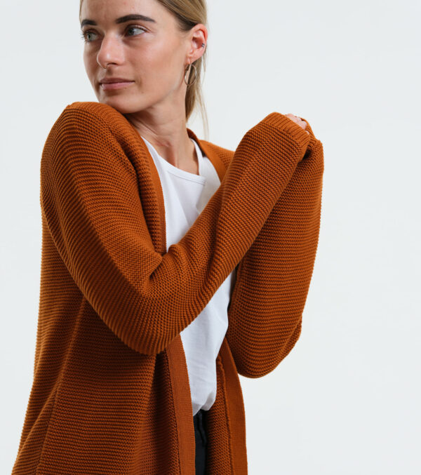Long-Cardigan Alamo toffee - Image 2