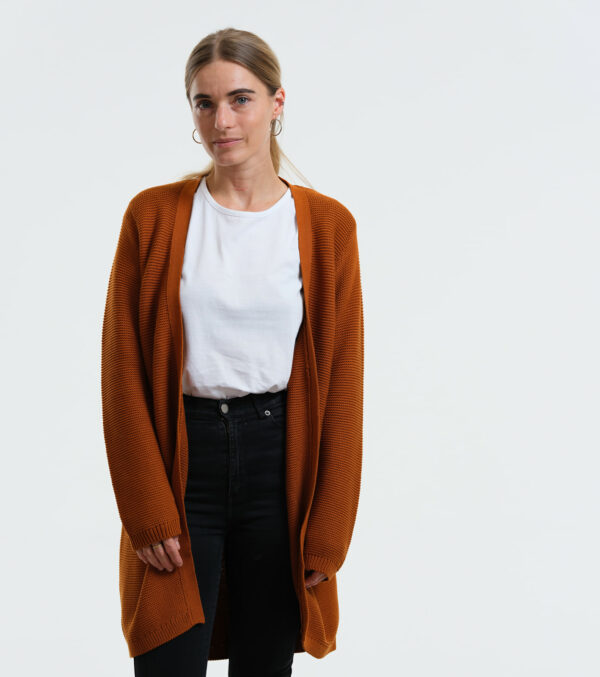 Long-Cardigan Alamo toffee