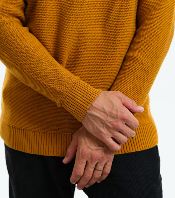Knitted Pullover James mustard yellow - Image 5