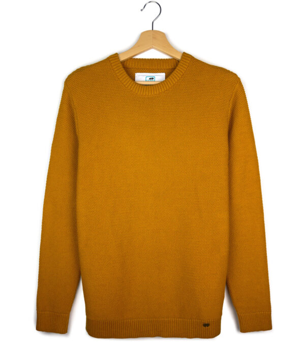Knitted Pullover James mustard yellow - Image 4