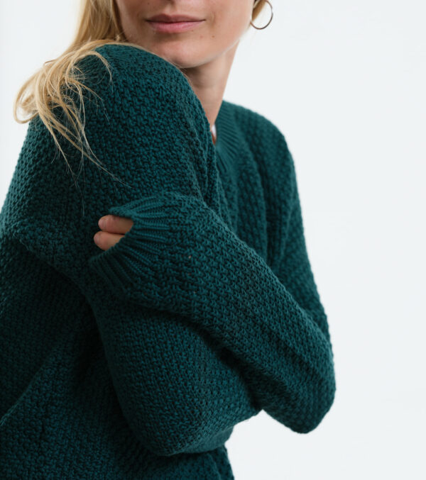 Strickpullover Lamona dunkelgrün – Bild 3