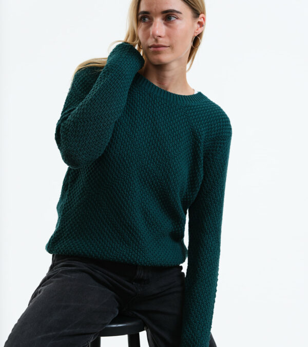 Strickpullover Lamona dunkelgrün
