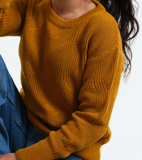 Short knitted Pullover May mustard yellow - Image 4