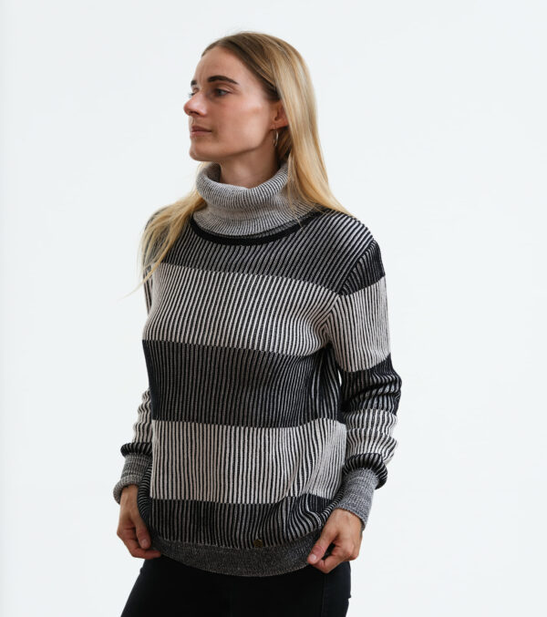 Knitted Pullover Tioga with stripes - Image 2