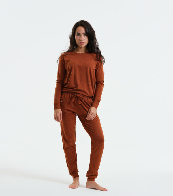 Pajama Mary with fine allover print