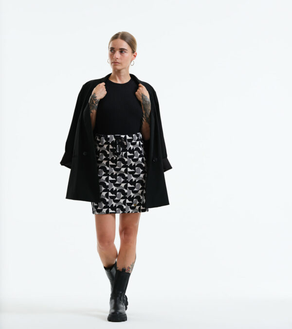 Skirt Sherbrooke abstract made of Jaquard knit - Image 3