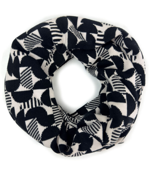 Loop Carberry abstract made of fine Jacquard knit