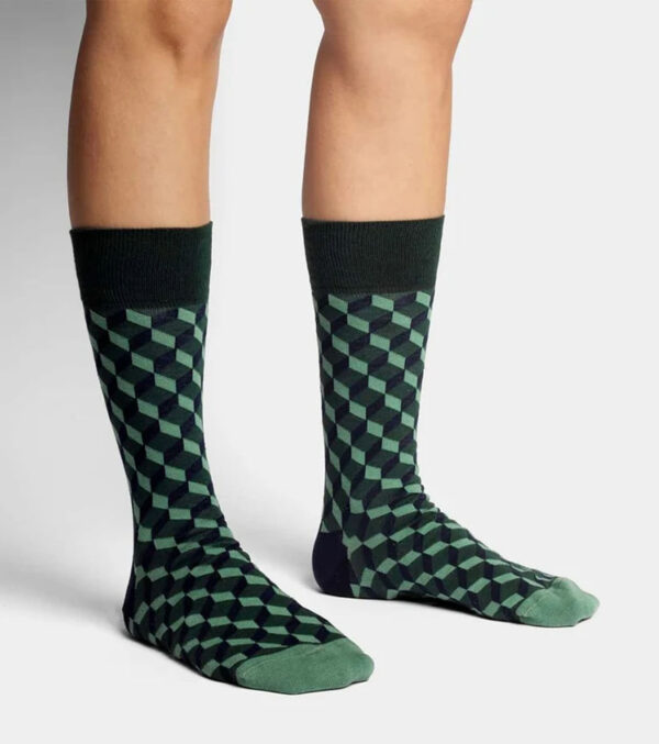 Sea Green Dice Socks - Image 2