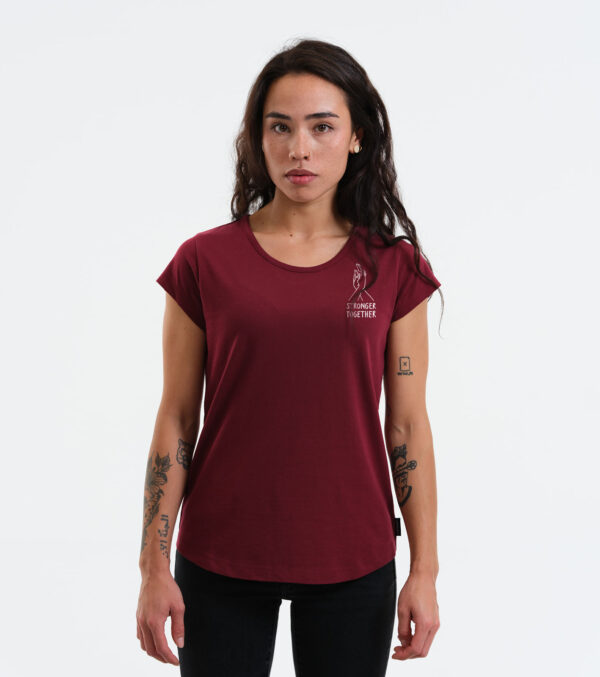 Shirt Asheville Stronger Together burgund - Image 6