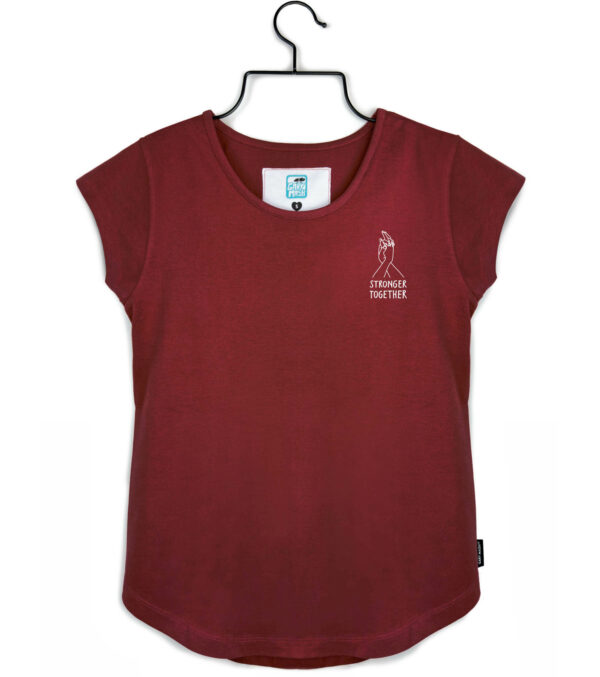 Shirt Asheville Stronger Together burgund - Image 4