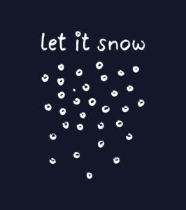 Shirt Asheville let it snow navy blue - Image 3