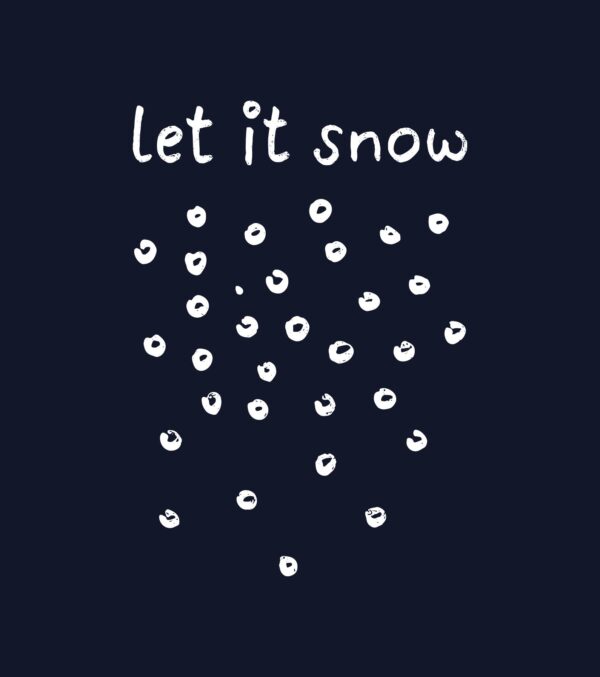 Shirt Asheville let it snow navy blue - Image 3