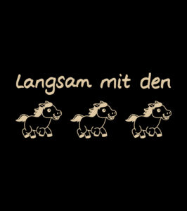 Shirt Taylor Langsam mit den Pferden schwarz – Bild 3