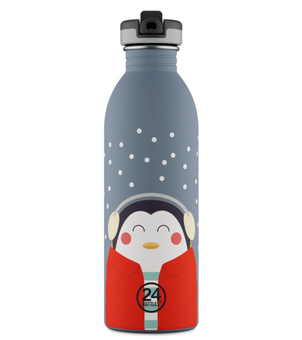 0,5l Kids Bottle Happy Penguin with Sport Lid