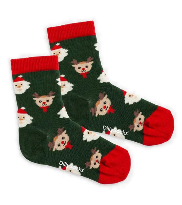 Lil Rudolph in the Forest Kids Socks