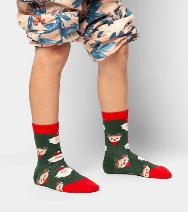 Lil Rudolph in the Forest Kids Socks - Image 3