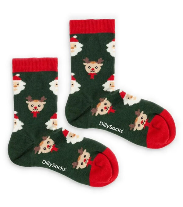 Lil Rudolph in the Forest Kids Socks