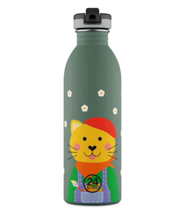 0,5l Kids Bottle Smart Cat with Sport Lid