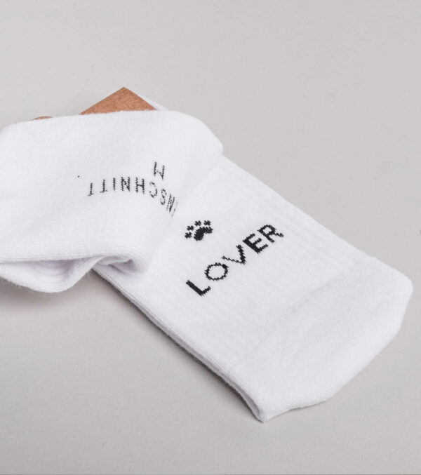 Cotton Socks cat lover white - Image 5
