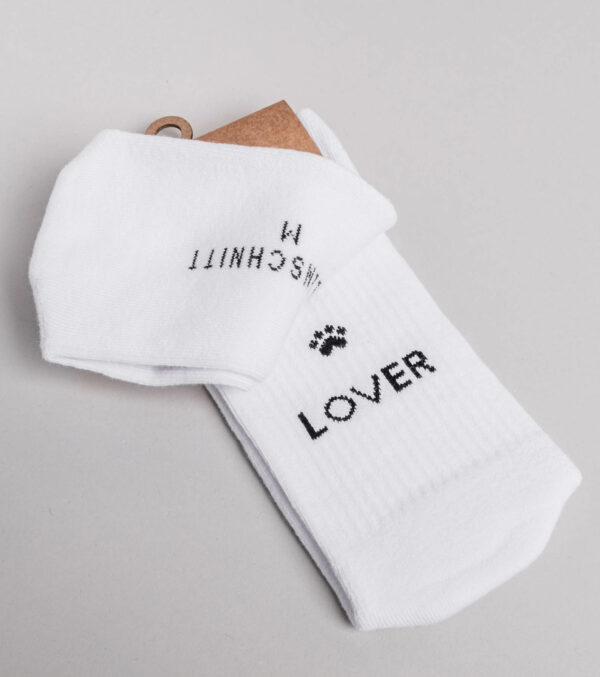 Cotton Socks dog lover white - Image 5