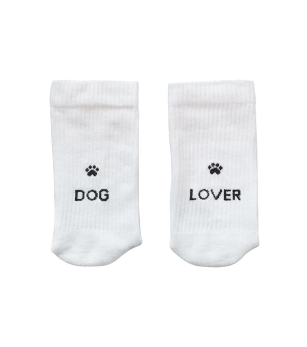 Cotton Socks dog lover white - Image 7