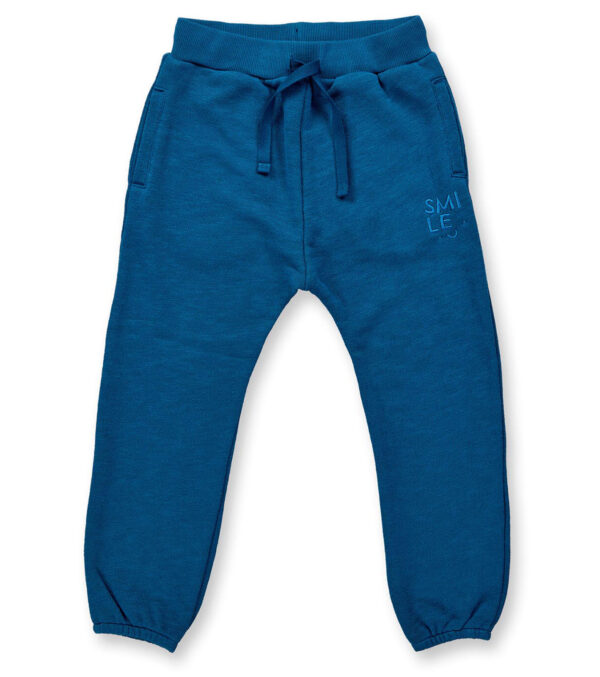 Comfortable children‘s sweatpants in ocean blue