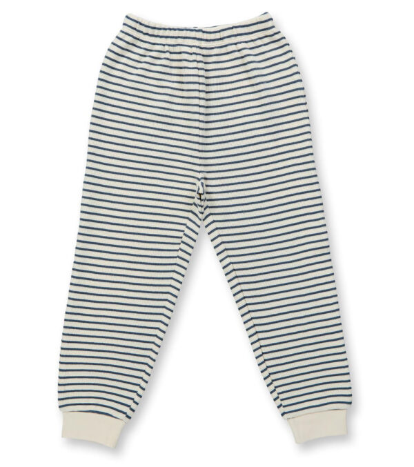 Kinder Schlafanzug blaue Ringel mit Applikation – Bild 3