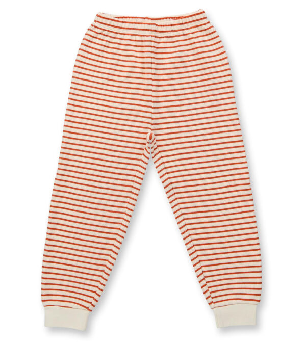 Children‘s pajamas orange stripes with appliqué - Image 6