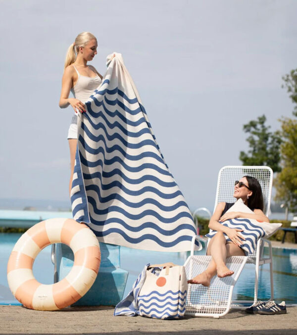SILVRETTA flannel blanket “Waves” 200 x 140 cm - Image 3