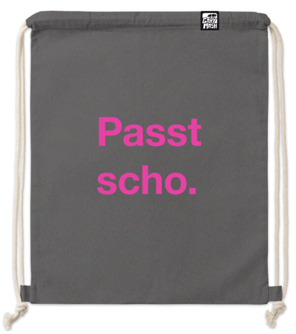 Gym Bag Passt scho. grey with neon pink