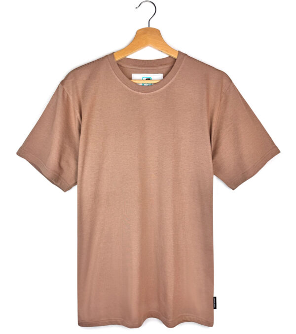 Basic modal Shirt light brown - Image 7