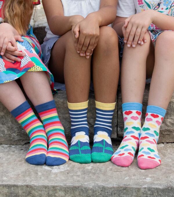 Bunte Socken 3er-Pack, Love you – Bild 2