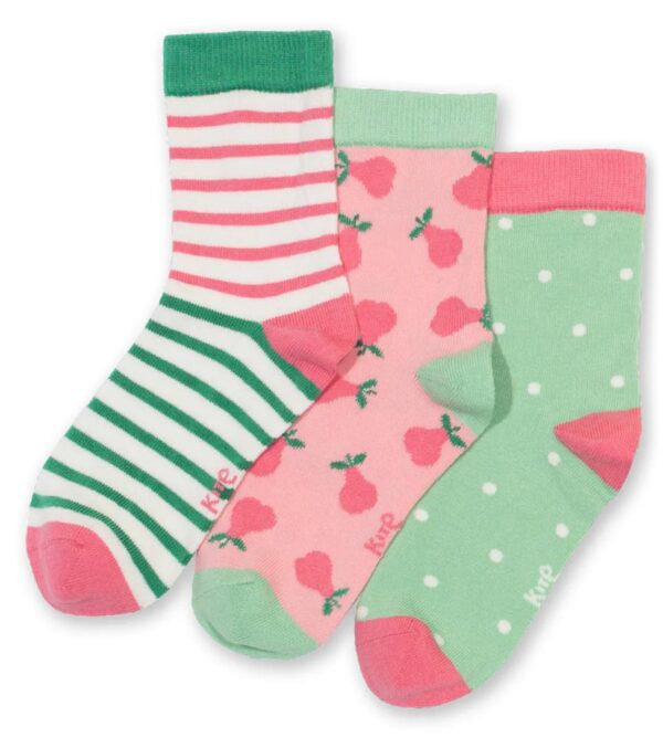 Bunte Socken 3er-Pack, Pear-fect