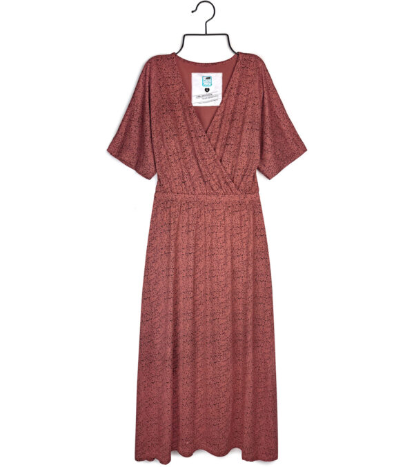 Kleid Helena rotbraun Dots – Bild 8