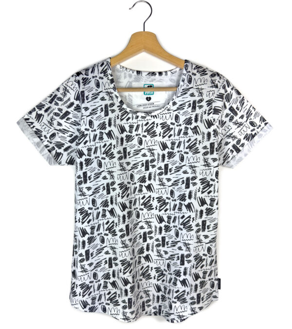 Shirt Ella Scribble white - Image 5