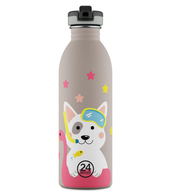 0,5l Kids Bottle Lucky Dog with Sport Lid