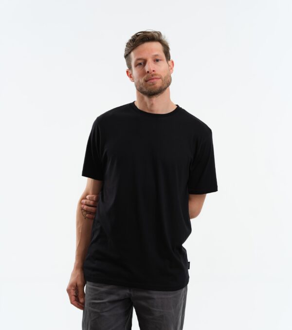 Basic modal Shirt black - Image 6