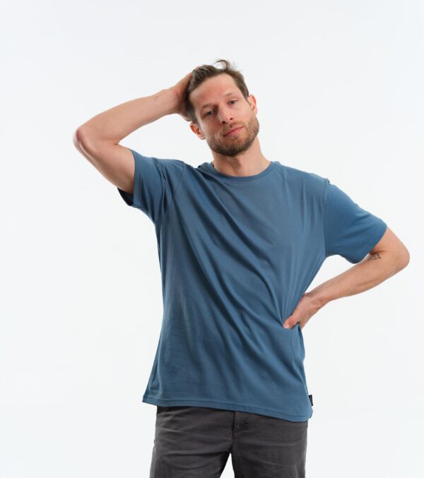 Basic Shirt sea blue - Image 6