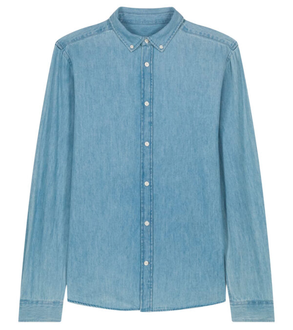 Men‘s Light-Wash Denim Shirt
