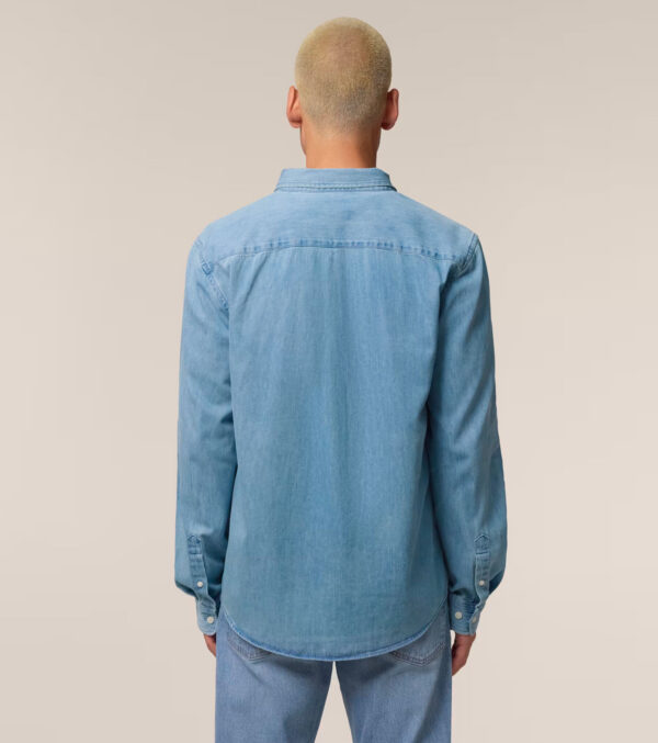 Men‘s Light-Wash Denim Shirt - Image 7