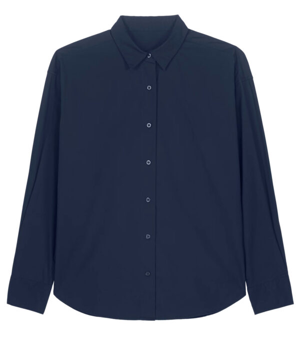 Men‘s Poplin Shirt navy blue
