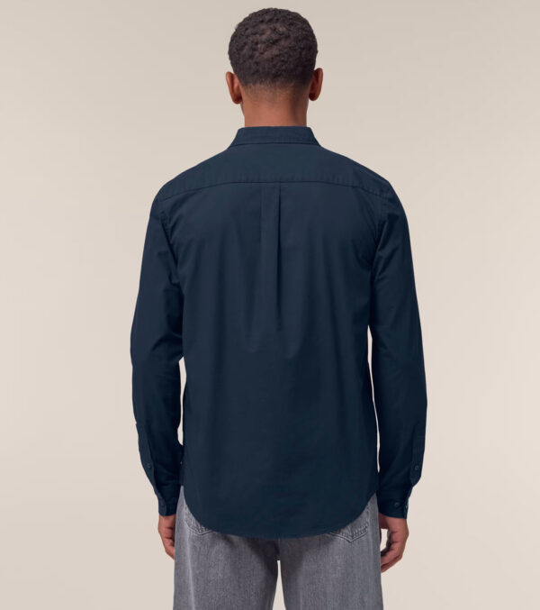 Men‘s Poplin Shirt navy blue - Image 8