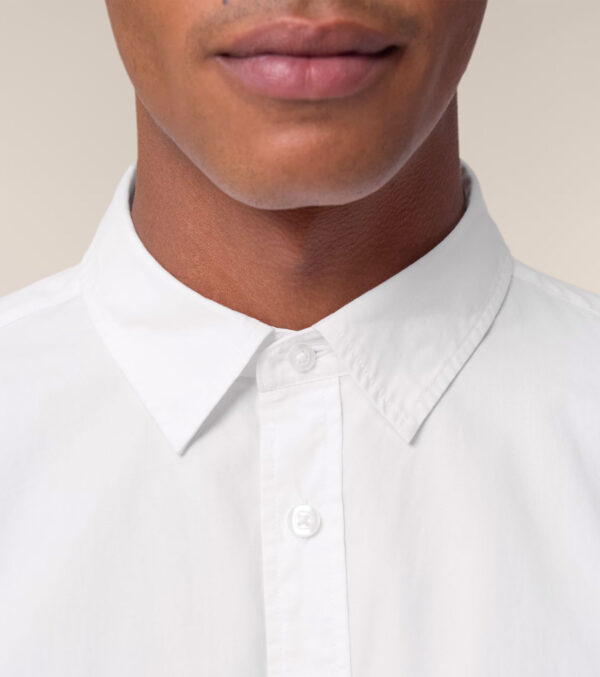 Men‘s Poplin Shirt white - Image 6