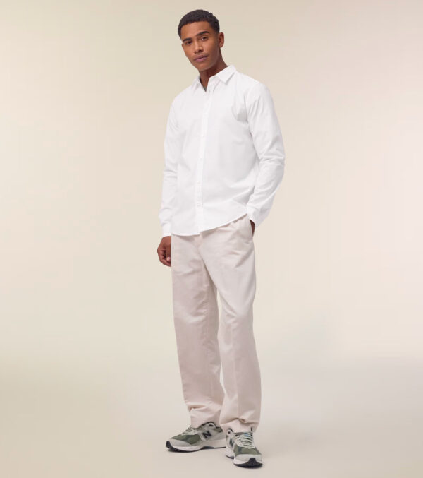 Men‘s Poplin Shirt white - Image 3