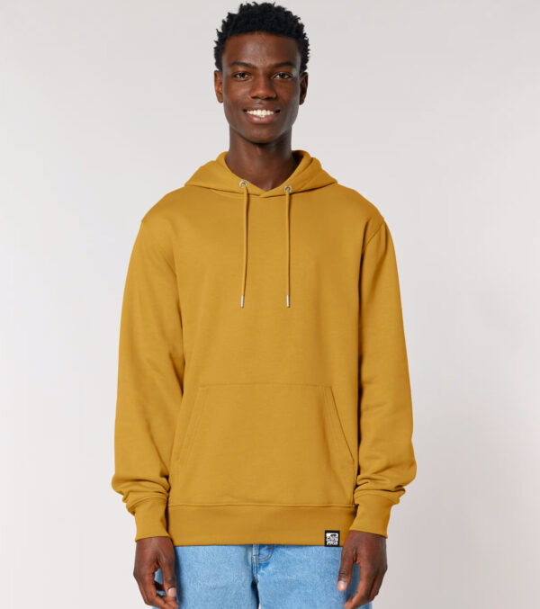 Men's hooded Sweater ochre - Image 2