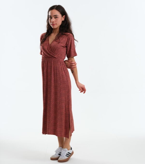 Kleid Helena rotbraun Dots – Bild 7